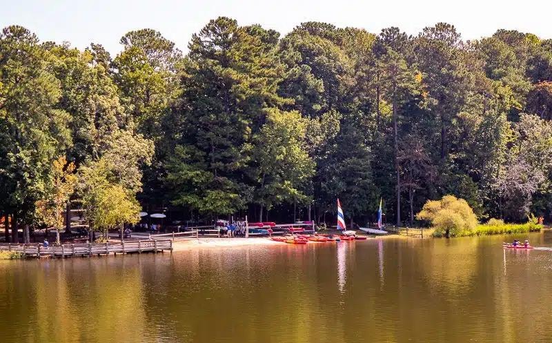 Bond Park lake in Cary